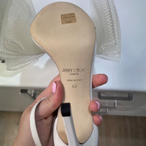 Jimmy Choo Aveline 100 Latte heels - Picture 5 of 9